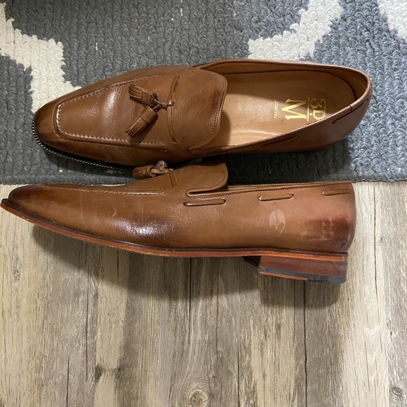 LIKE NEW‼️3DM LEATHER TAN TASSEL LOAFER SZ:13-13.5 - Picture 13 of 16